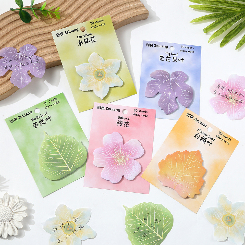 Zeliang Ye และดอกไม้รูปคนต่างด้าว Sticky Note การ์ตูนน่ารัก Sticky Note Pad Sticky Note N ครั้ง Stic
