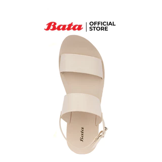 Bata บาจา รองเท้ารัดส้นแฟชั่น ส้นแบน สำหรับผู้หญิง รุ่น LEO สีดำ 5316382 สีเบจ 5318382