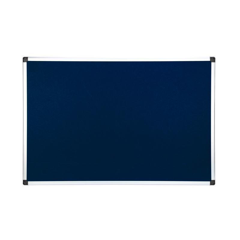 ONE บอร์ดกำมะหยี่ขอบอลูมิเนียม 90×120 ซม. สีน้ำเงิน