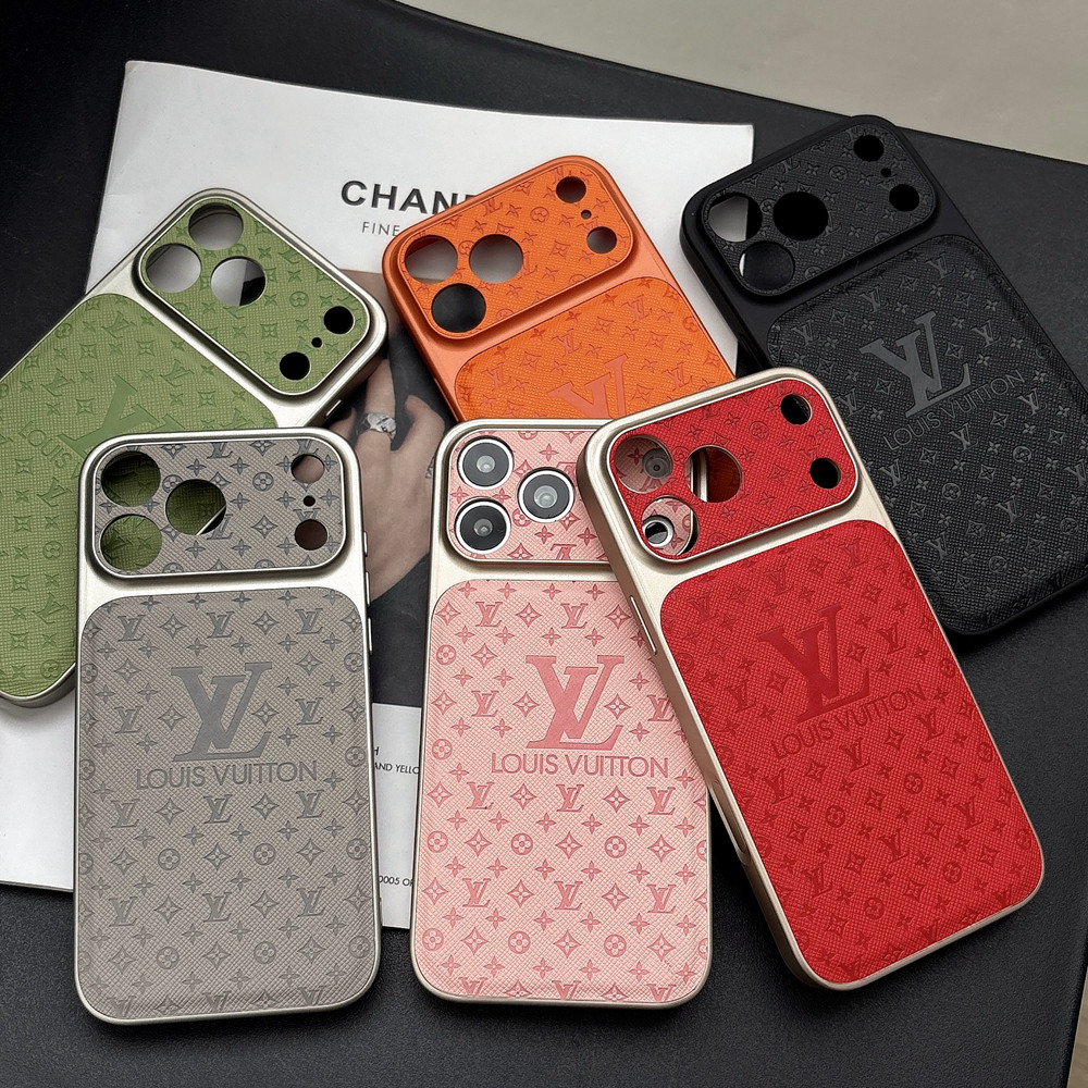 เคสโทรศัพท์ลายโคลเวอร์สี่ใบสีส้มสีชมพูและสีเขียวสําหรับ iPhone 17ProMax 16ProMax 15ProMax 15 14ProMax 14 13 การป้องกันการตก