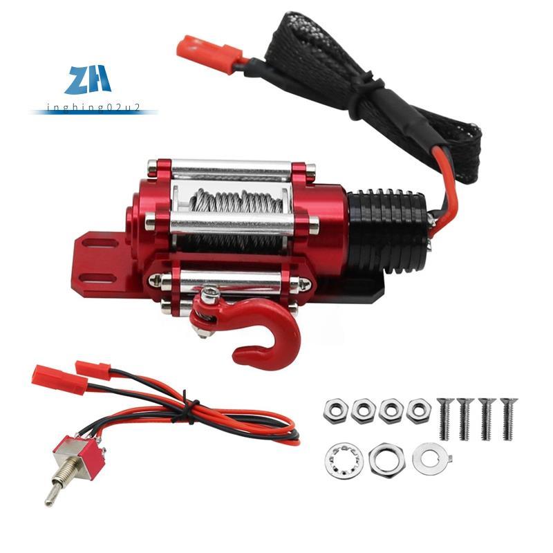 1:10 อัตโนมัติจําลอง Winch RC Crawler รถพร้อมสวิตช์ Winch RC Crawlers อัพเกรดอุปกรณ์เสริม