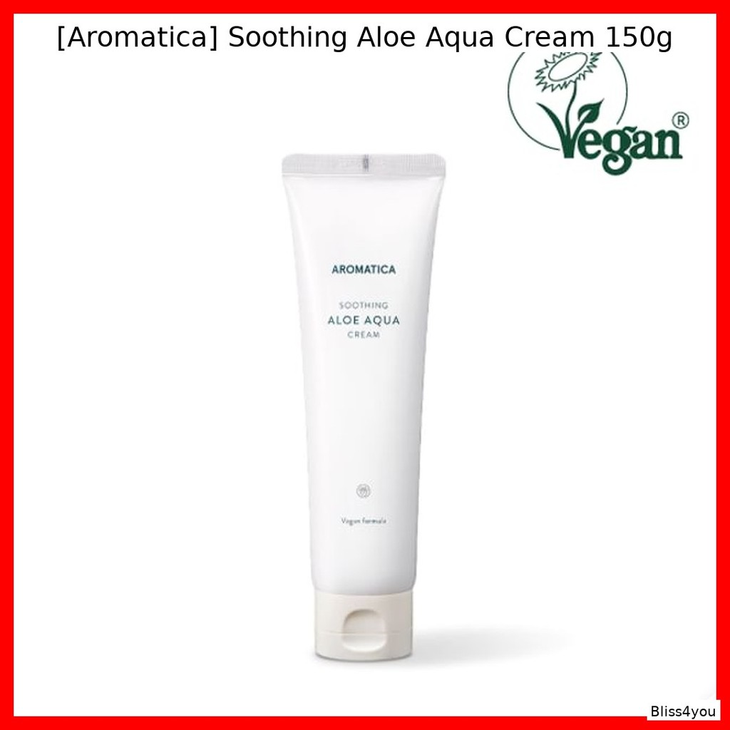 [Aromatic] Soothing Aloe Aqua Cream 150g / Soothing, Moisturizi by Bliss4you