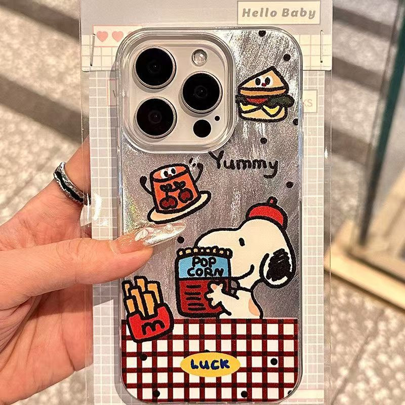 💖เคสไอโฟน เข้ากันได้กับ เคส iPhone 18/17PROMAX 16  15PRO 14plus 13PRO 11 12 Snoopy Cartoon-CASE-YS63