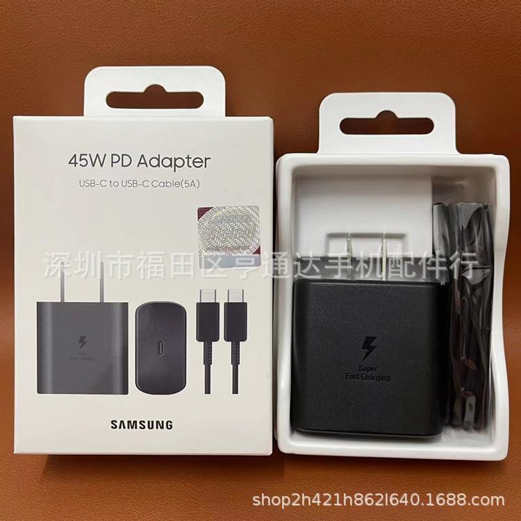 เหมาะสําหรับ Samsung 45W Original Charger S22U/S20 s23+Ultra PD45w Super Fast หัวชาร์จ