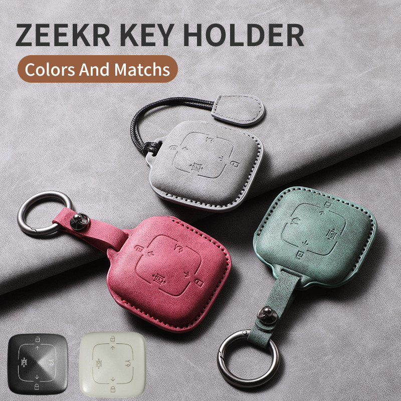 PU ฝาครอบกุญแจรถสําหรับ ZEEKR 7X 001 009KR MIX X 2021 2022 2023 007GT พวงกุญแจอุปกรณ์เสริมรีโมทคอนโทรลป้องกัน
