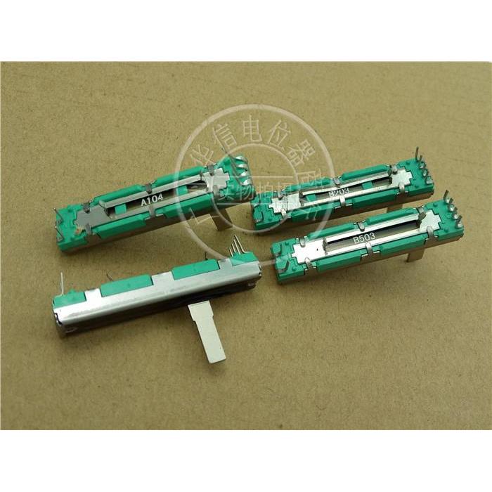 1PCS SC3080GH 4.5 ซม.สไลด์ตรง fader dual potentiometer 10K 20K 50K 100K 15C