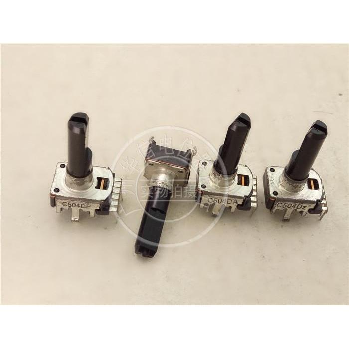 1PCS NOBLE 142 แนวตั้ง double potentiometer C504DP C504DA 6 ฟุต C500K (กลางจุด)