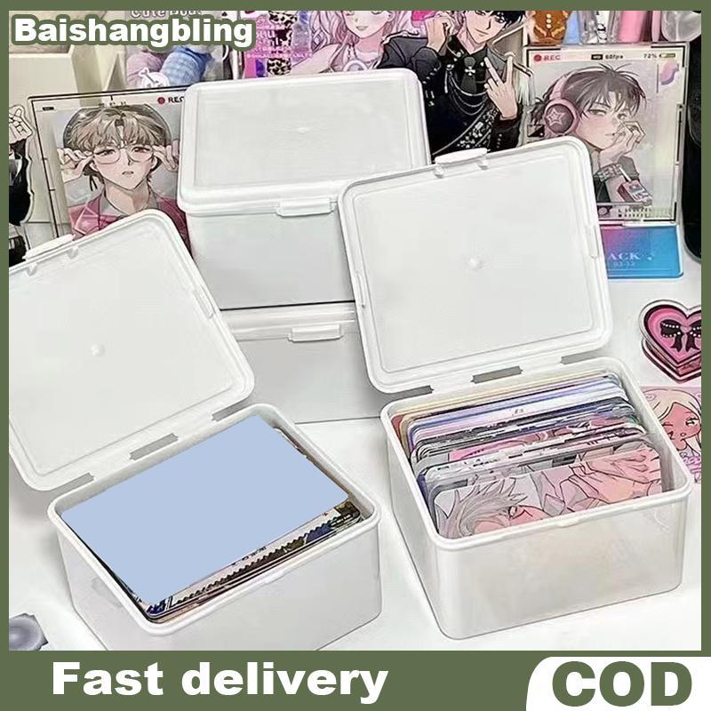 BSBL เกาหลีกล่องเก็บโปร่งใสการ์ด Photocard กล่องเก็บ Photocard Organizer การจําแนกกล่องพลิก BL