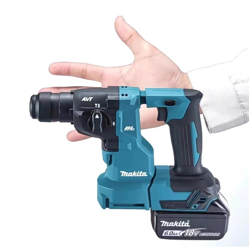 Makita DHR183/DHR182: 18V Rotary Hammer & Impact Drill, Dust-Proof, with Curtain Kit & Dust Collecti