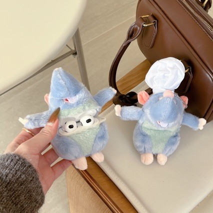 Insสไตล์เดียวกันเหมาะสําหรับAirPodsรุ่นที่ 4 เคสหูฟังน่ารักทําอาหารเมาส์King Plush aipods3 เคสหูฟัง