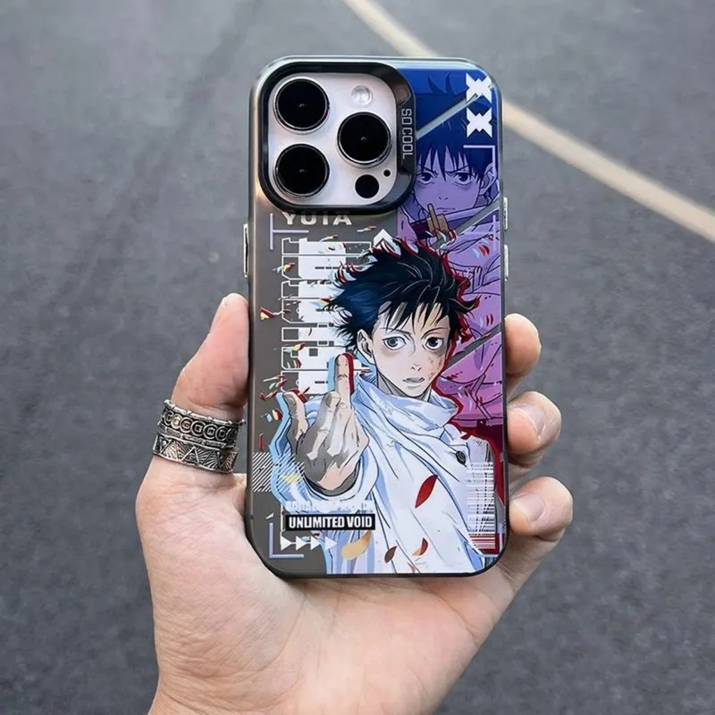 เคสไอโฟน สำหรับ IPhone 17 Air 16 15 11 13 12 14 Pro Max XR เคสโทรศัพท์แบบมีสายคล้อง Jujutsu Kaisen CYK1839A