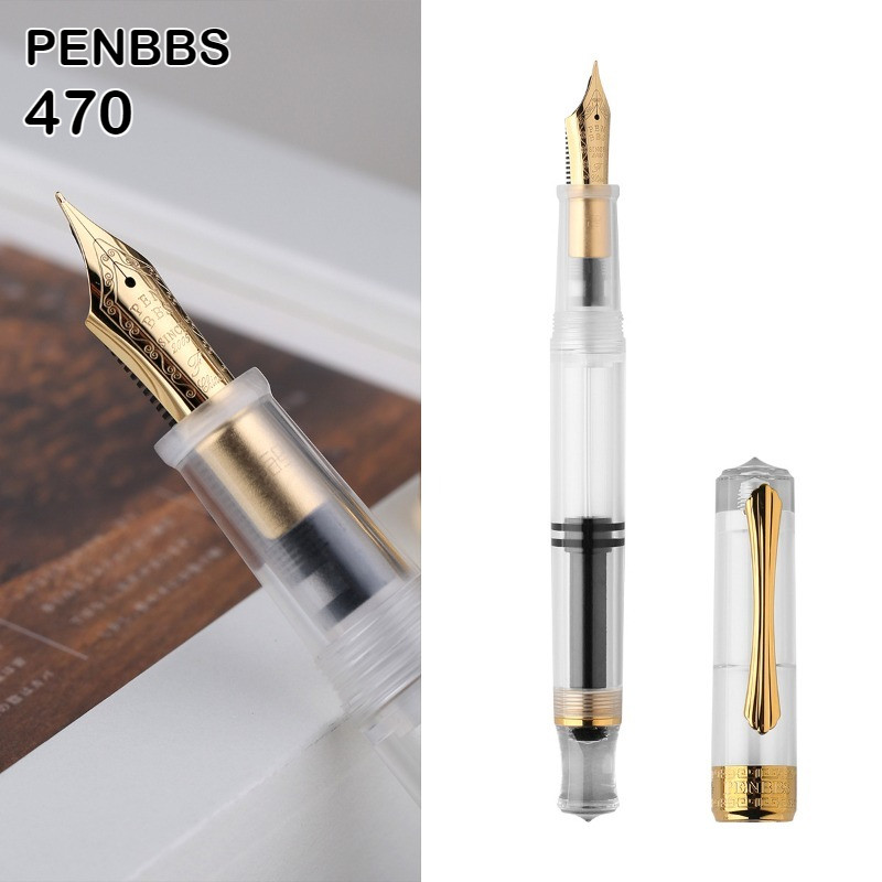PENBBS 470 สูญญากาศบรรจุ Fountain ปากกาขนาดใหญ่ความจุปากกาอะคริลิคใสโรงเรียนเครื่องเขียน PK JINHAO HONGDIAN MAJOHN