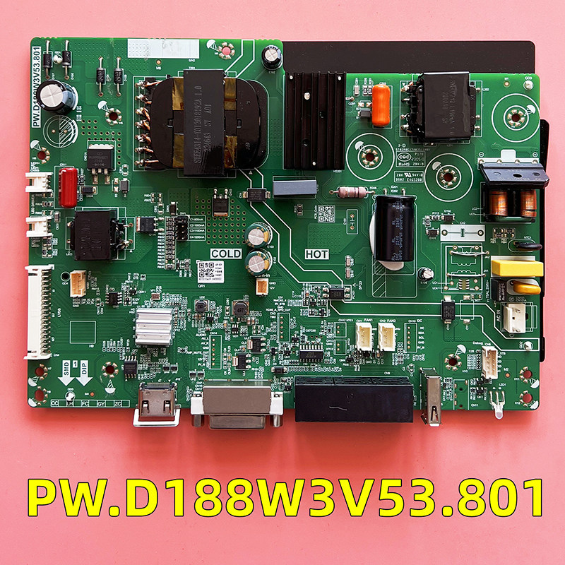 Original LCD TV Splicing Screen Power Board PW.D188W3V53.801 เมนบอร์ดพร้อมสต็อกเรือทดสอบ