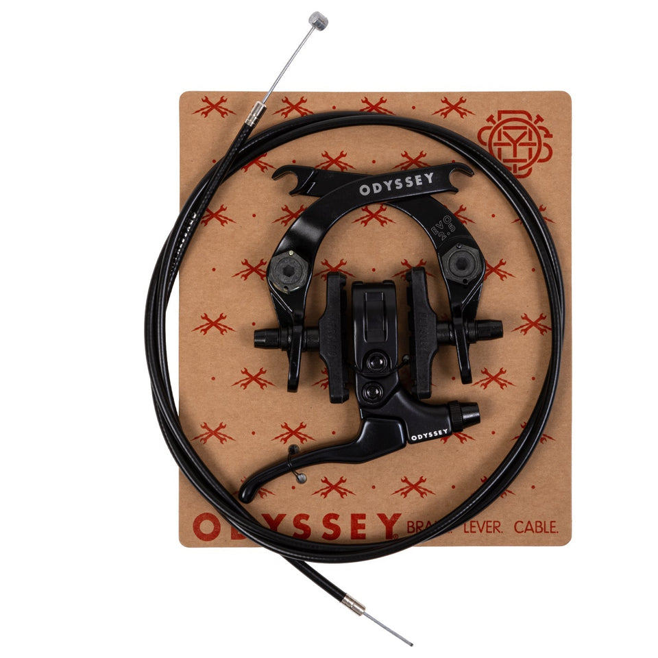 Odyssey Evo 2.5 Brake Kit (สี Black / สีดำ) ชุดระบบเบรกจักรยาน BMX แบบครบเซ็ตระดับพรีเมียมเวอร์ชันอัปเกรดใหม่