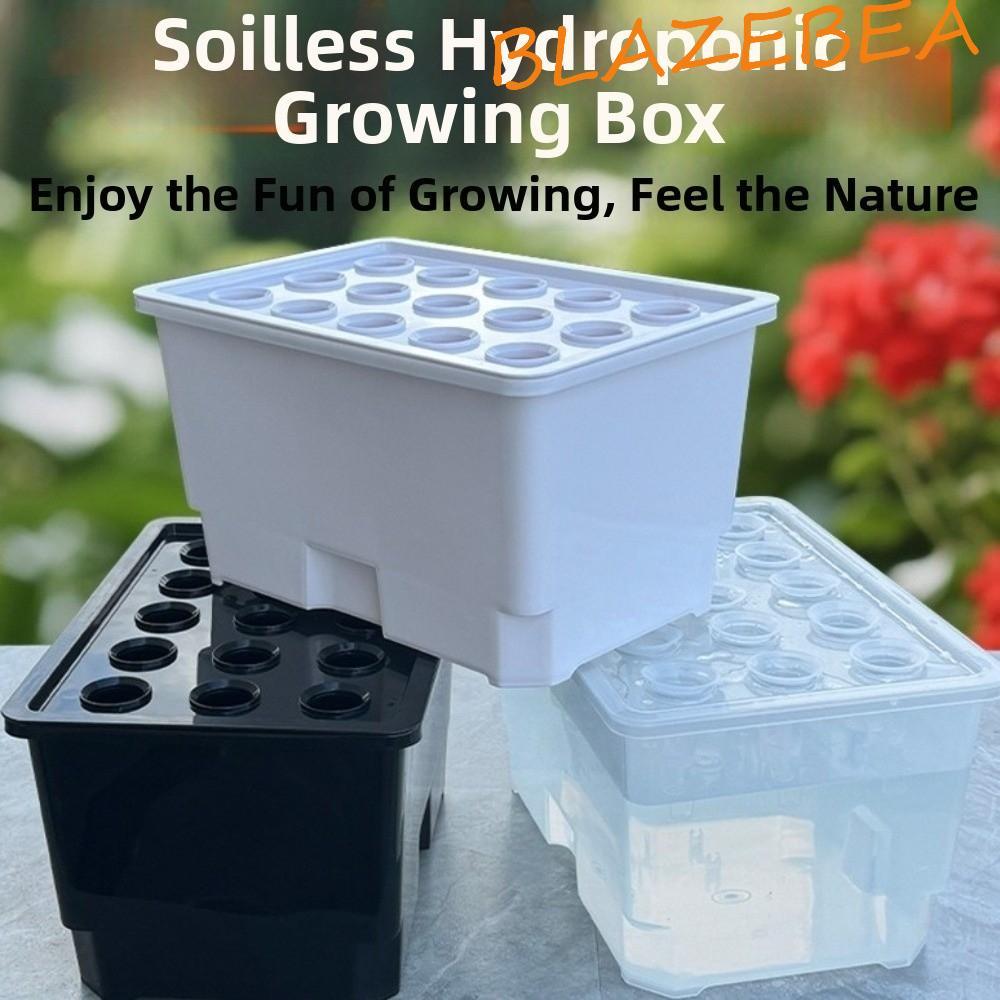 BLAZEBEA กล่อง Hydroponic, แยกการออกแบบ Thicken กล่องการเพาะปลูกอเนกประสงค์, เรือไฮโดรโปนิกส์พลาสติกหม้อเนอสเซอรี่ปราศจากดินกล่องปลูกปลูกผัก