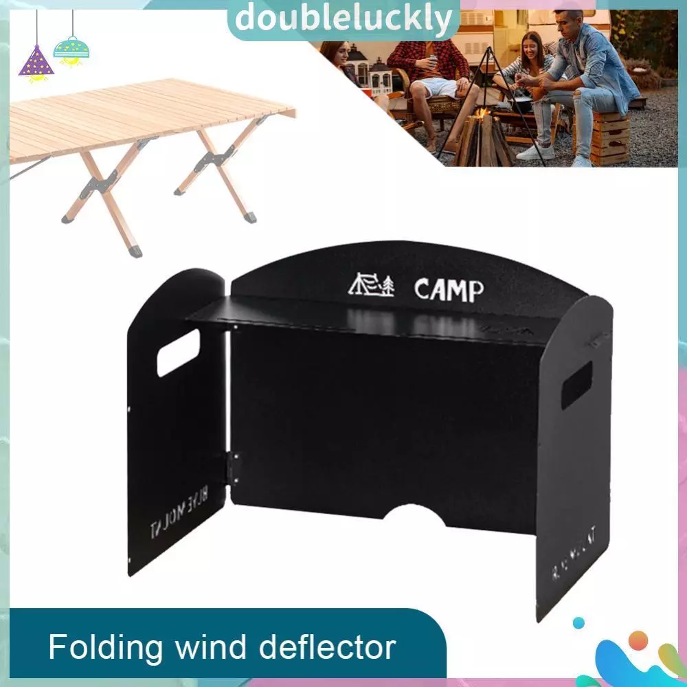 บังลมเตาแก๊สแคมป์ปิ้งแบบพับได้ Camping Wind Shield thumbnail 7