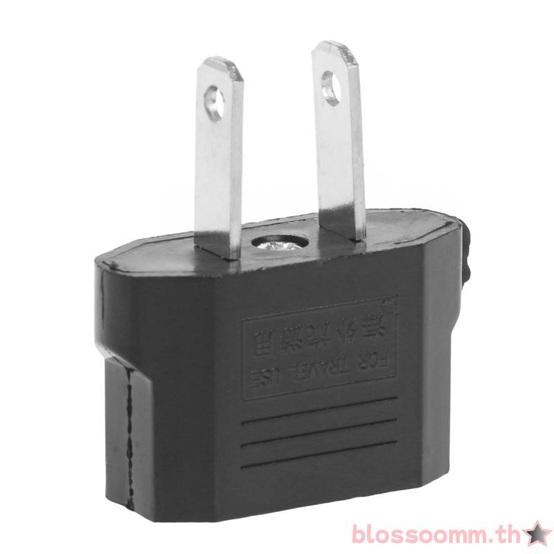 BLOSS US EU Europe To US USA Power Converter Travel Adapter Charger Wall Plug Home