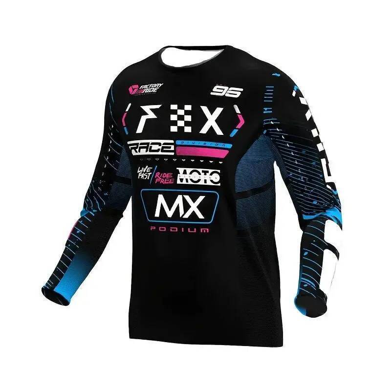 MENS LONG-SLEEVED เสื้อยืด MOUNTAIN BIKE CROSS-COUNTRY MOTORCYCLE RIDING JERSEY MOUNTAIN BIKE OUTDOO
