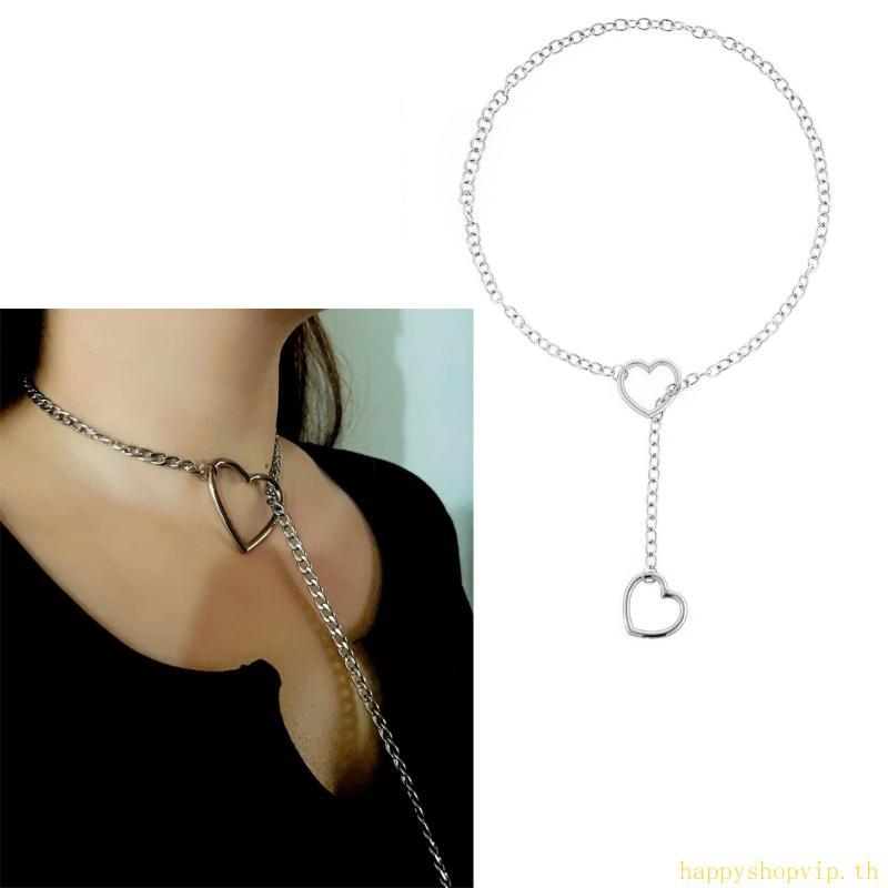 HSV Punk Heart จี้สร้อยคอ 2024 Long Slip Chain Choker