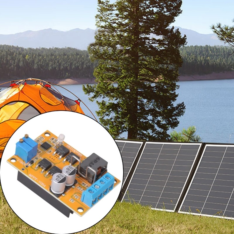QUU Solar Controller Board MPPT Solar Charge Controller 5A 100W DC8V-28VTo 5V-26V