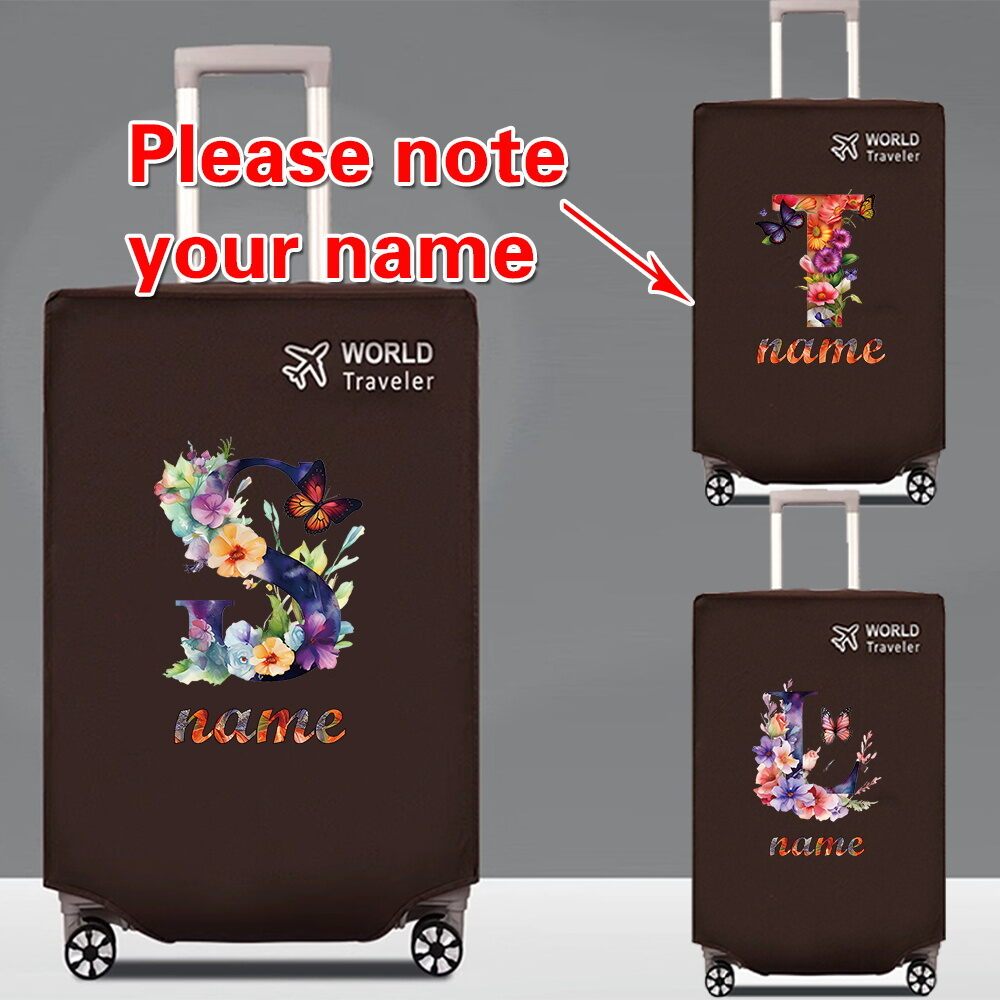 ชื่อปรับแต่ง/พิมพ์โลโก้ ผ้าคลุมกระเป๋าเดินทาง Premium Luggage Cover 26~30 นิ้ว- รุ่นหนา ผ้าไม่มีด้ายหนาพิเศษ
