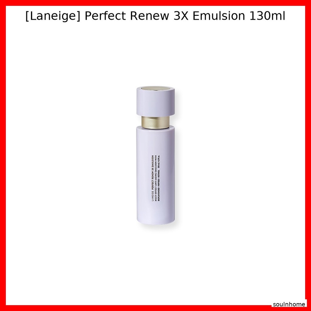 [Laneige] Perfect Renew 3X Emulsion 130ml / Korean Emulsion / Skin Elasticity / ของแท้ 100% โดย soul