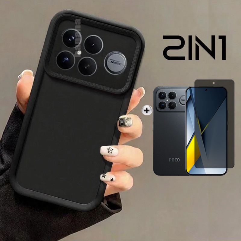 2 in 1 Poco F8 Pro เคสโทรศัพท์กันกระแทกสําหรับ Poco F8 Ultra Poco F7 Ultra F7 Pro ความเป็นส่วนตัวกระ