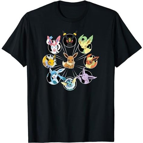 เสื้อยืดโปเกมอน - เสื้อยืด Eevee Evolution Circle