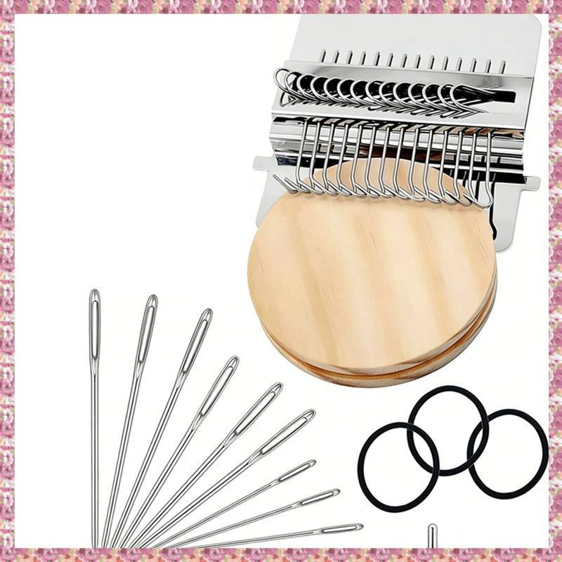 [VCR] Knit Patch Looms Kit เครื่องมือทอผ้าแบบพกพาขนาดเล็กสําหรับ Mending กางเกงยีนส์, ถุงเท้า DIY Weaving Art