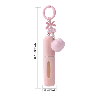COD ขวดเเบ่งน้ำหอมพกพา 5ml น่ารัก น้ำหอมขวดแบ่ง+ขนปุยเครื่องประดับแขวน กระเป๋า การเดินทาง/ตกแต่ง ฟังก์ชั่นหลากหลาย