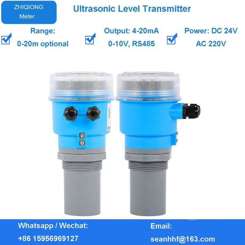 All-in-one ระเบิด Ultrasonic Liquid ระดับความลึกวัดสําหรับ Lake Tank น้ํา RS485 0-20m DC24V