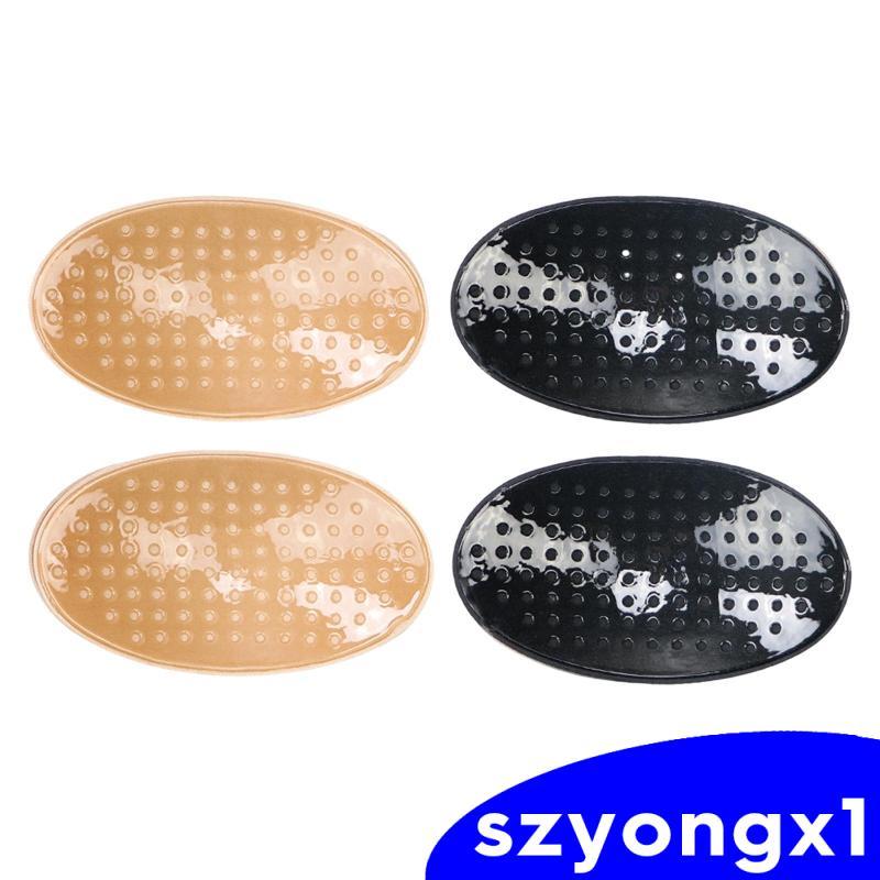 [Szyongx1] แผ่นรองไหล่ซิลิโคนวงรี 2 ชิ้น คอนทัวร์ นํากลับมาใช้ใหม่และอเนกประสงค์ 13 X 8 Cm.