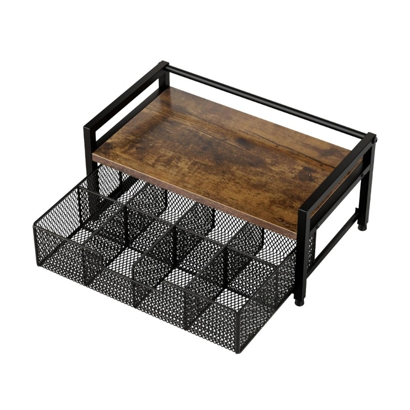 HO Multipurpose Organizer ลิ้นชัก Featuring 8 ช่องกว้างขวางสําหรับ Storing Coffee Spices เครื่องสําอ