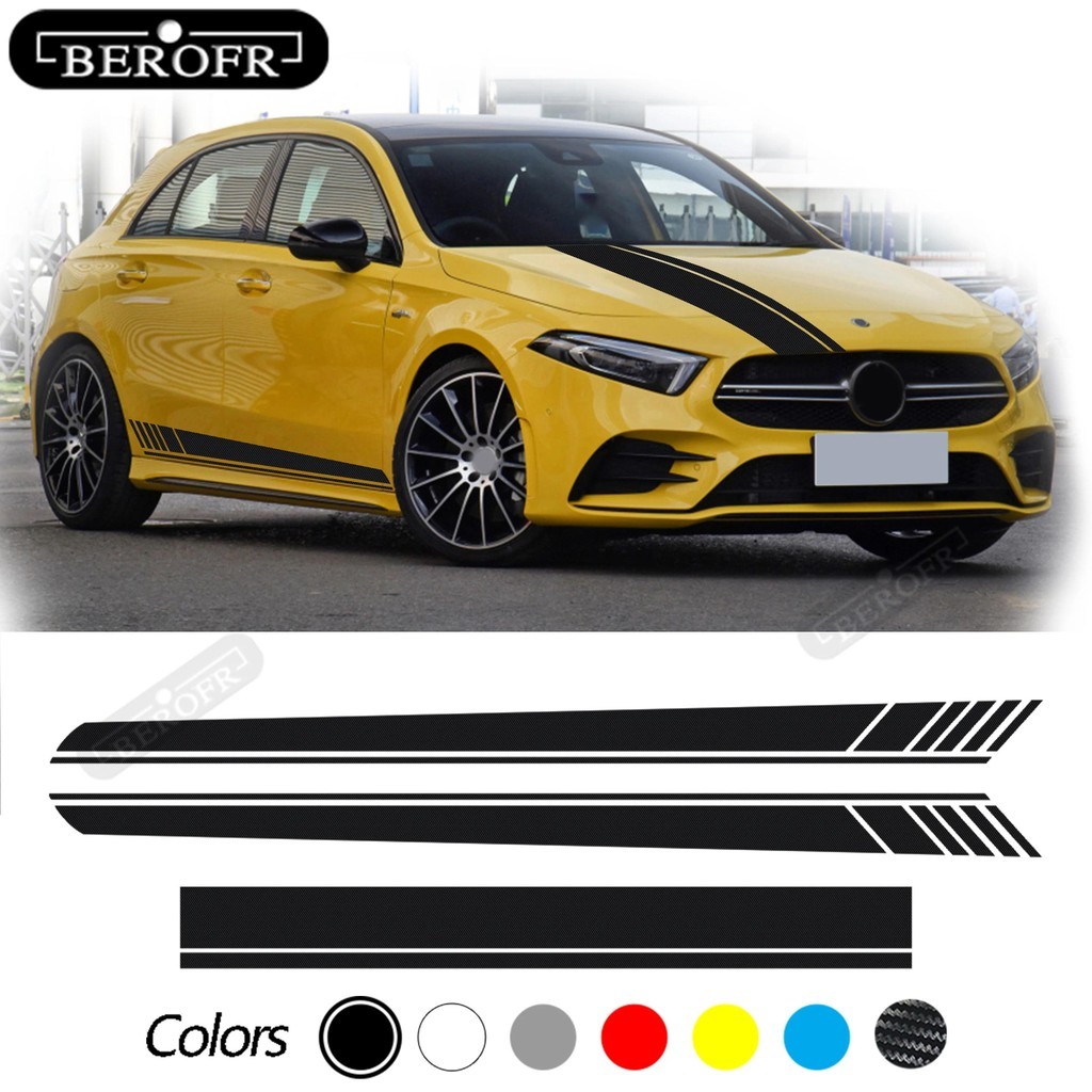 สําหรับ Mercedes Benz A Class W177 V177 A35 A45 A45S W176 AMG Edition 1 AMG รถ Hood Decals ทั้งด้านข