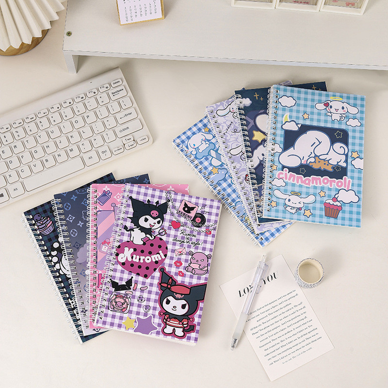สมุดโน๊ต Cinnamon  Kuromi ขนาดA5 สมุดบันทึก60หน้า Sanrio อุปกรณ์การเรียน พร้อมส่ง