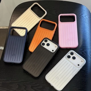 แฟชั่นTPU + PC Metallic Texture Hardเคสโทรศัพท์สําหรับIPhone 17 Pro Max Air 17air 17pro 16 15 14 13 Promax 17promax 16promax 15promax 14Promaxป้องกันปกหลัง