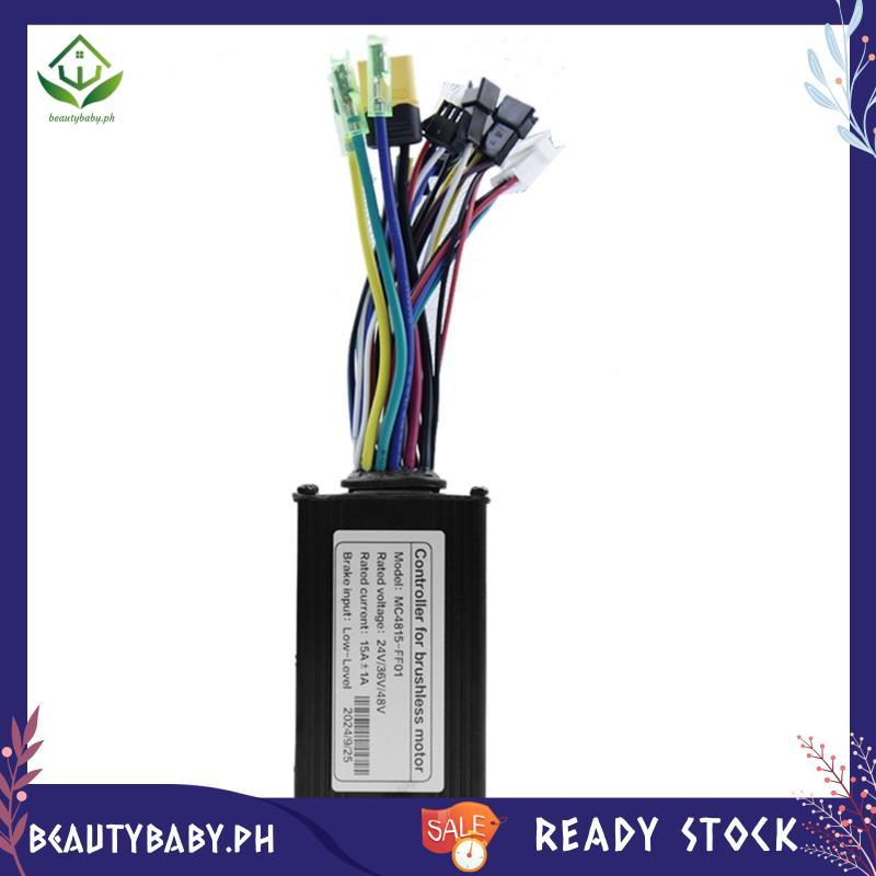 [beautybaby.ph] Ebike 3 โหมด 24V 36V 48V 15A Controller 6 หลอดสําหรับ 250W-350W มอเตอร์ไฟฟ้าสกู๊ตเตอ