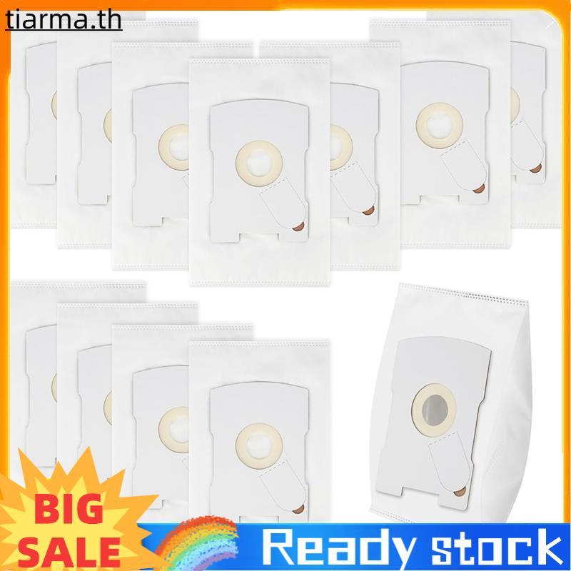 TIARMA สําหรับ Kombald Kobold VT260 VT265 VT270 VT300 สําหรับเครื่องดูดฝุ่นเปลี่ยนกระเป๋า (12 ชิ้น)-