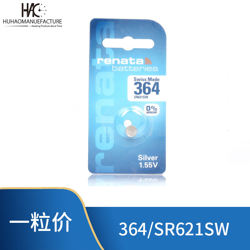 Swiss Original Renata Renata Card Pack 364 SR621SW นาฬิกาควอตซ์แบตเตอรี่ปุ่ม 1.55V