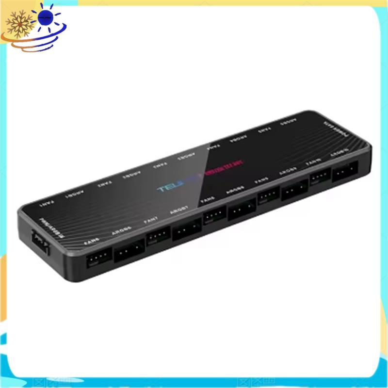 [Xenia] LP-10 HUB พัดลม 2 in 1 ARGB/PWM HUB พร้อมอะแดปเตอร์คอนโทรลเลอร์ ARGB