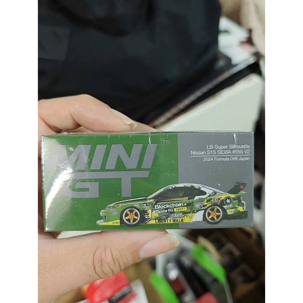 现货1/64 minigt 823 MINIGT 1:64 LB Super Silhouette Nissan S15 Silvia V2 2024 Formula Drift Japan RHD 