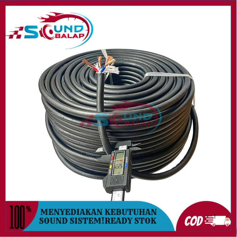 4x2.5mm HARD QUEST สายลําโพงและ SOUNDMAX ยืดหยุ่นทองแดง Strand BLUE-BLACK PER METER