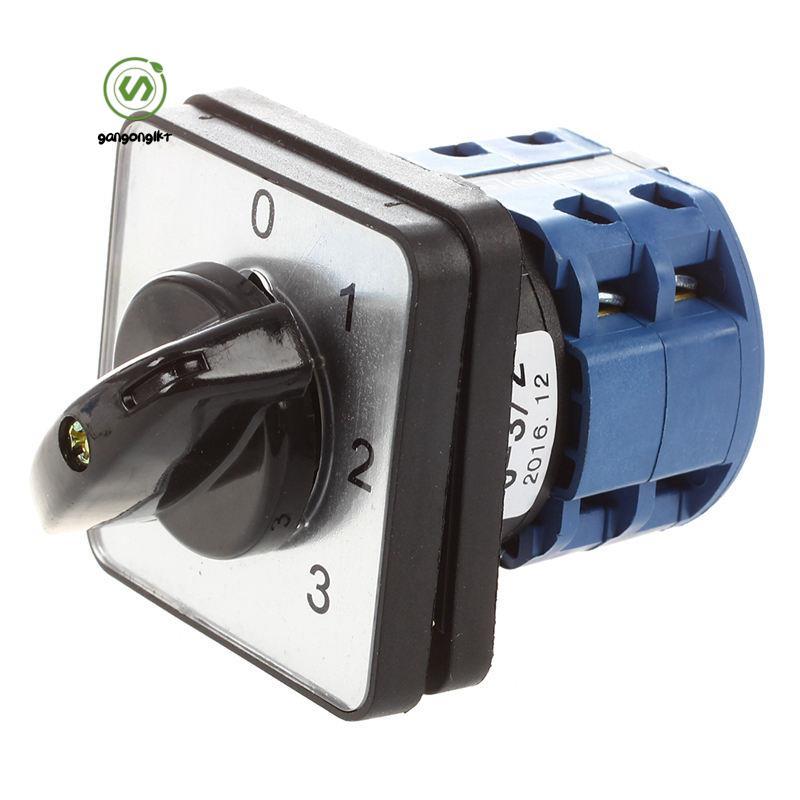 [gangong1kr]660V 20A 6 เทอร์มินัล 4 ตําแหน่งสวิตช์เปลี่ยนแคมโรตารี