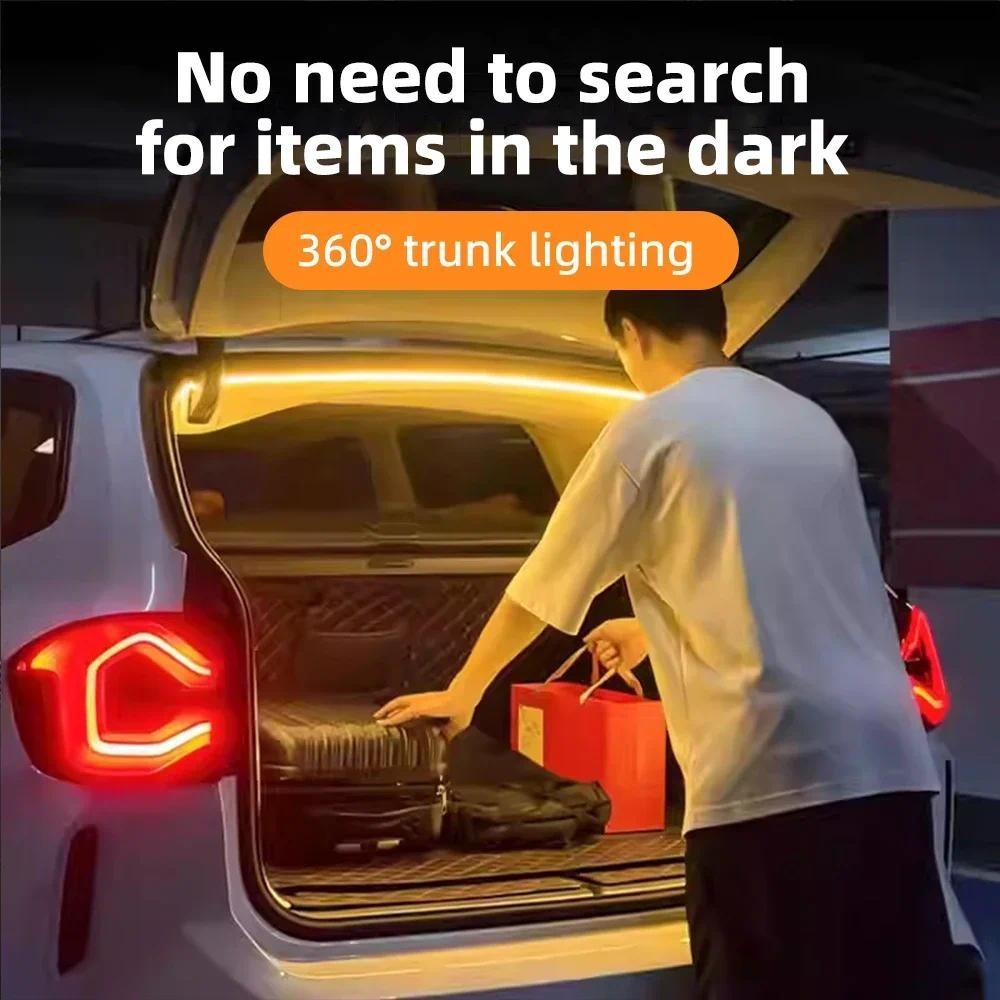 LED ด้านหลังแถบแสงสําหรับ BMW X1 X3 X5 X7 ix1 ix2 ix3 E70 FF15 E71 F25 G01 G02 G07 ซิลิโคนสดใส