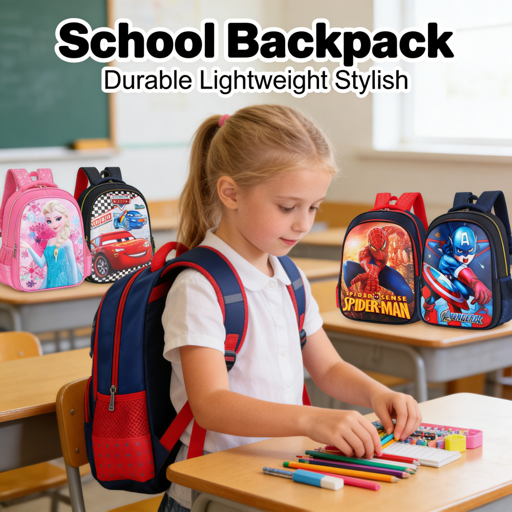 School Bagpack Beg School Kids Budak Lelaki Sekolah Bag Perempuan