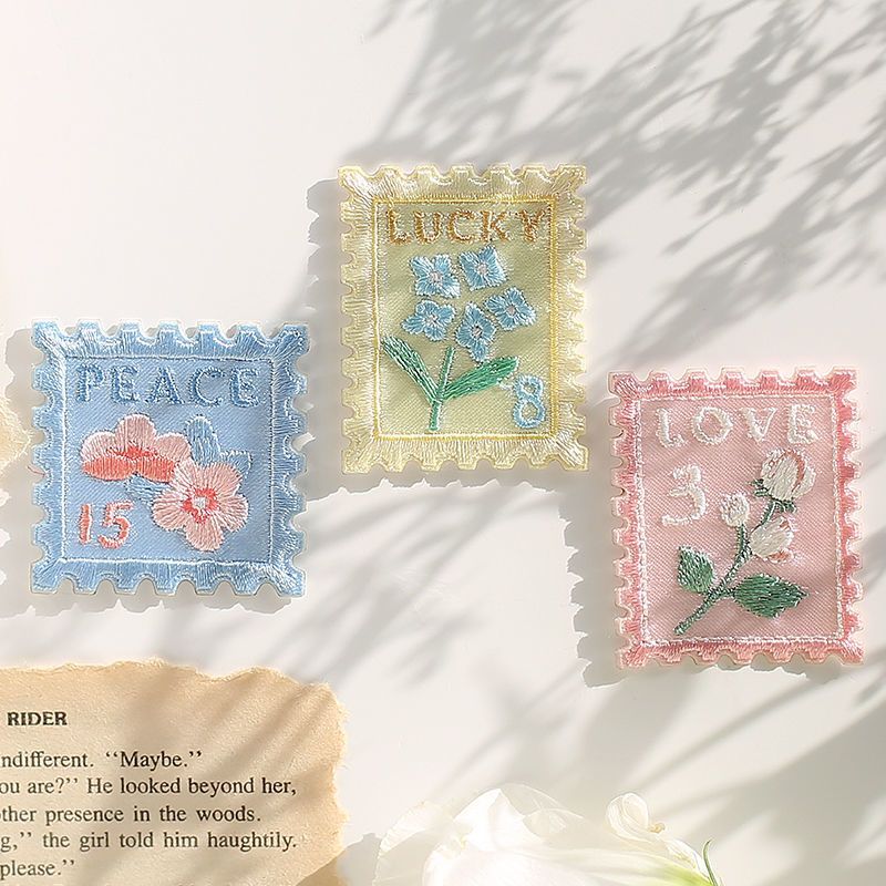 Hot Sale#[1.3Ten Thousand People Collection]Flower Stamp Embroidery Sticker Phone Case ipad Scarf De