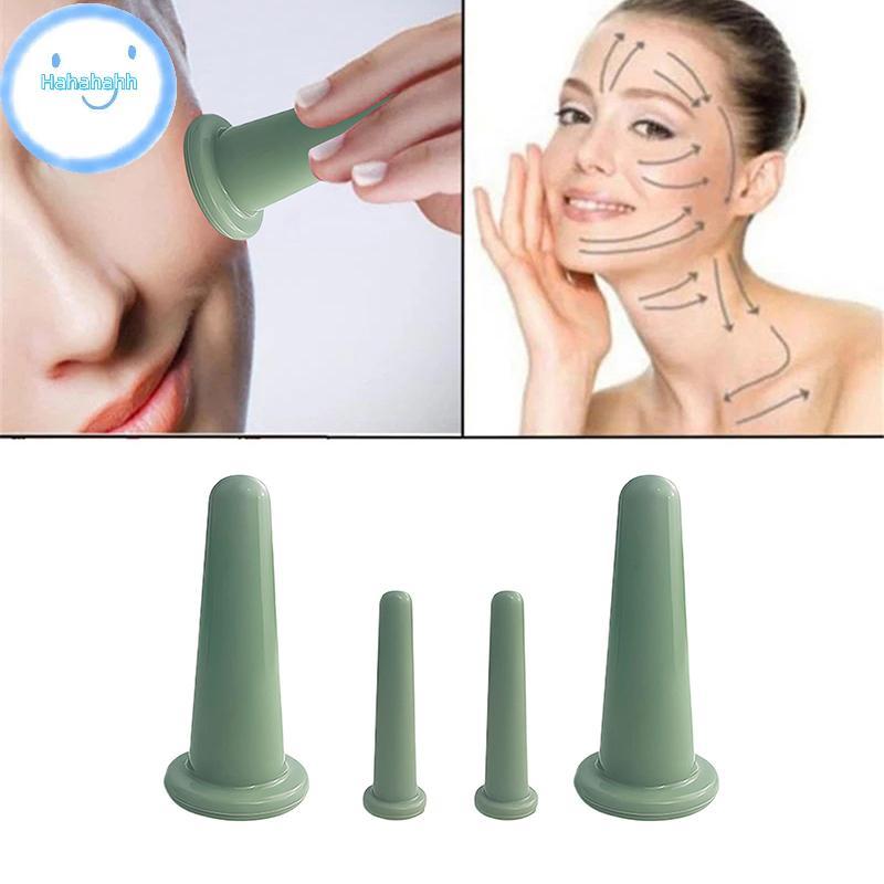 Haha ซิลิโคนสูญญากาศ Cupping นวด Jars Anti Cellulite นวดใบหน้าดูดถ้วย Face Ne Lift ผิวขูด Guasha ต่อต้านริ้วรอย TH
