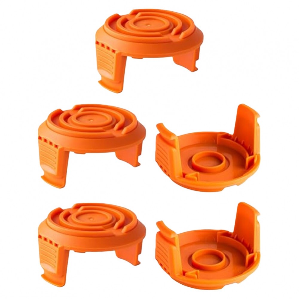 5 ชิ้นพลาสติก Spool Cap ครอบคลุมใช้งานร่วมกับสําหรับ Worx WA0010 WG155 Trimmer Line