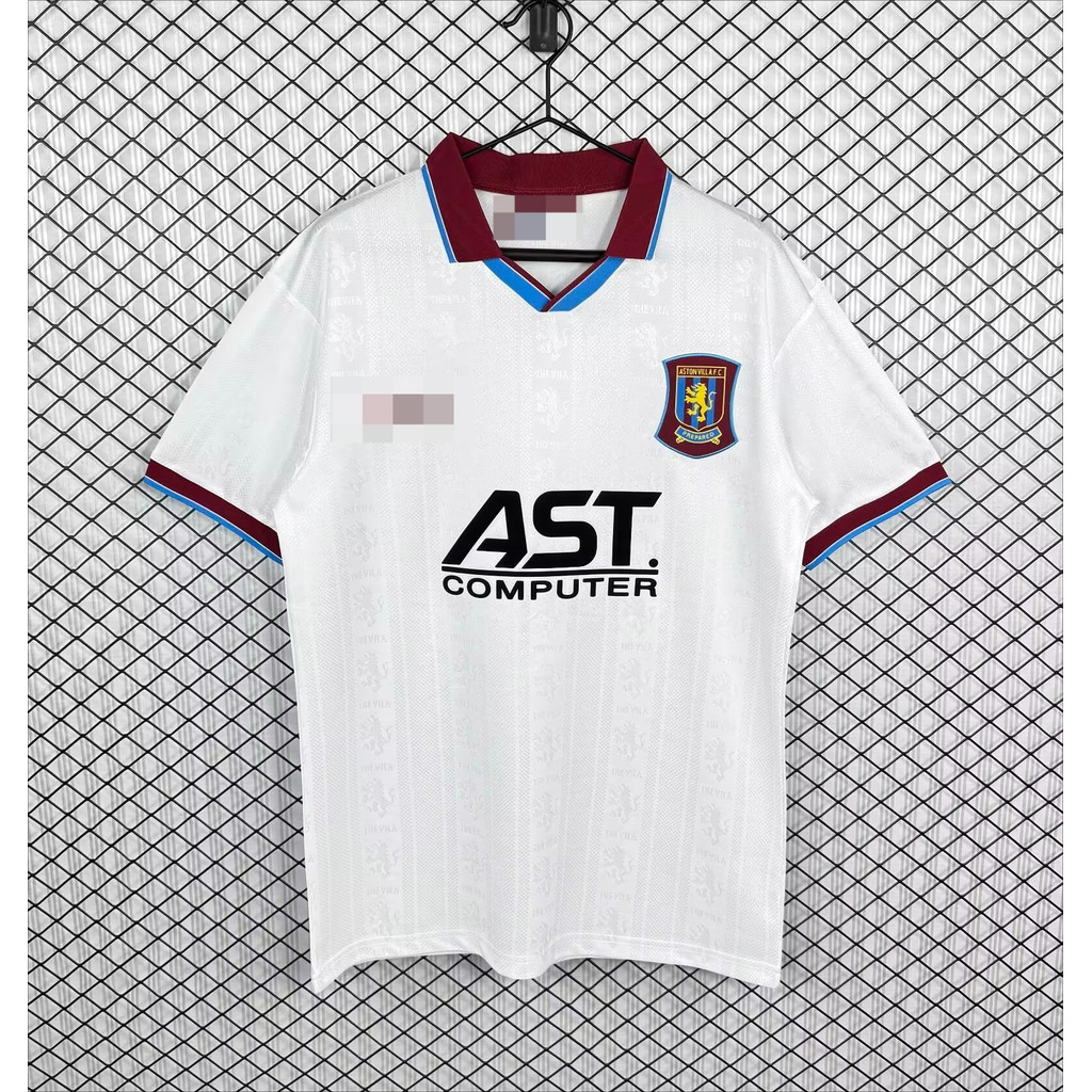 9596 แอสตัน วิลล่า ห่างออกไป เสื้อยืดแขนสั้นกีฬาฟุตบอลสีขาว