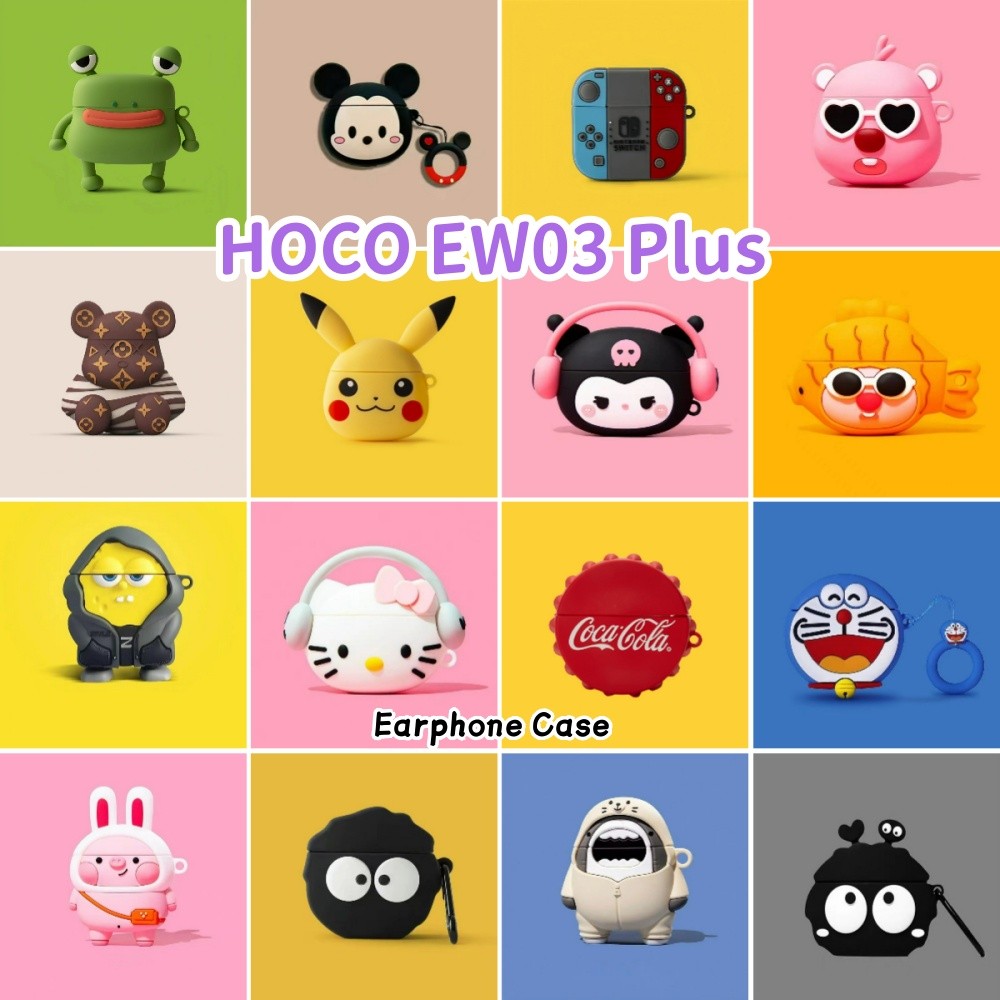 สําหรับ HOCO EW03 Plus Casing Case Soft Silicone Headphone Case การ์ตูน Innovation Series NO.4